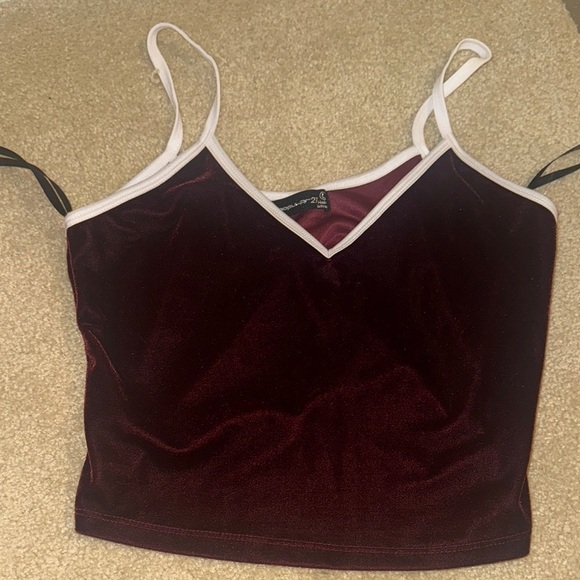 Tops - Velvet Burgundy Camisole Top